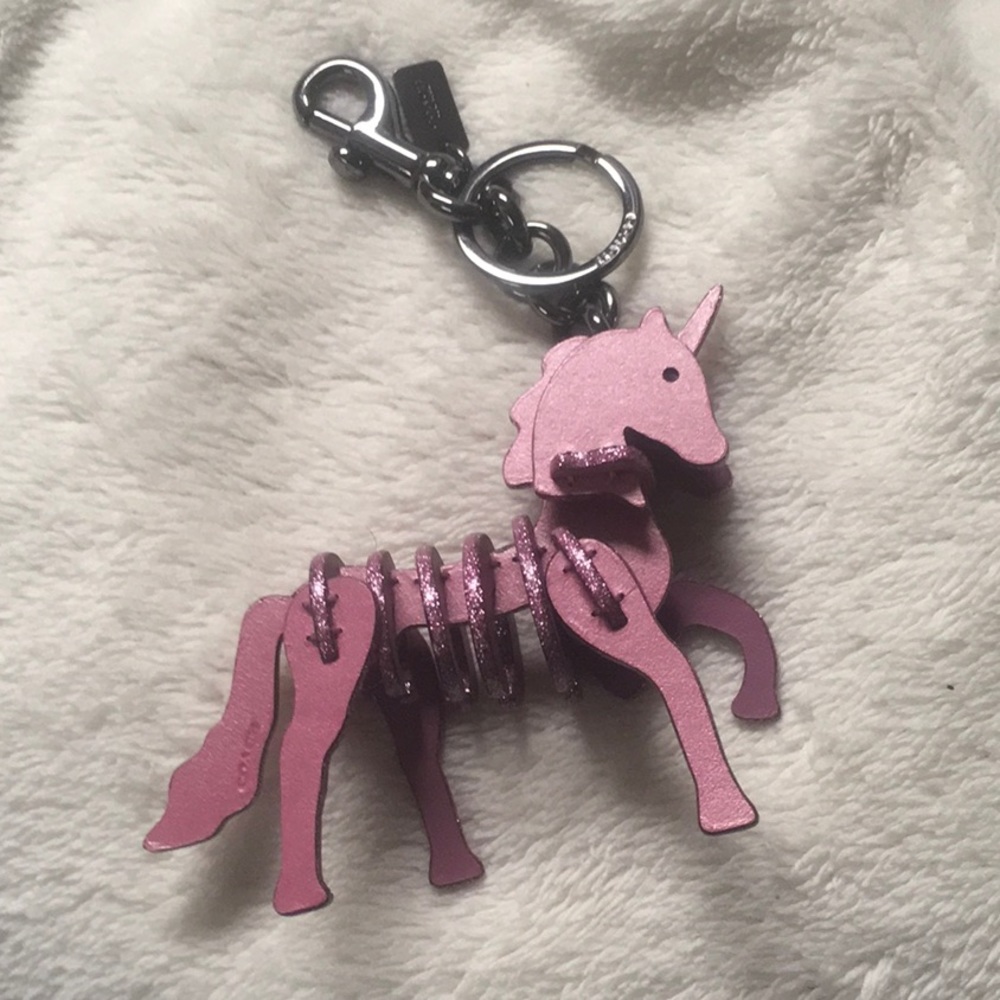 COACH UNICORN KEYCHAIN FOB